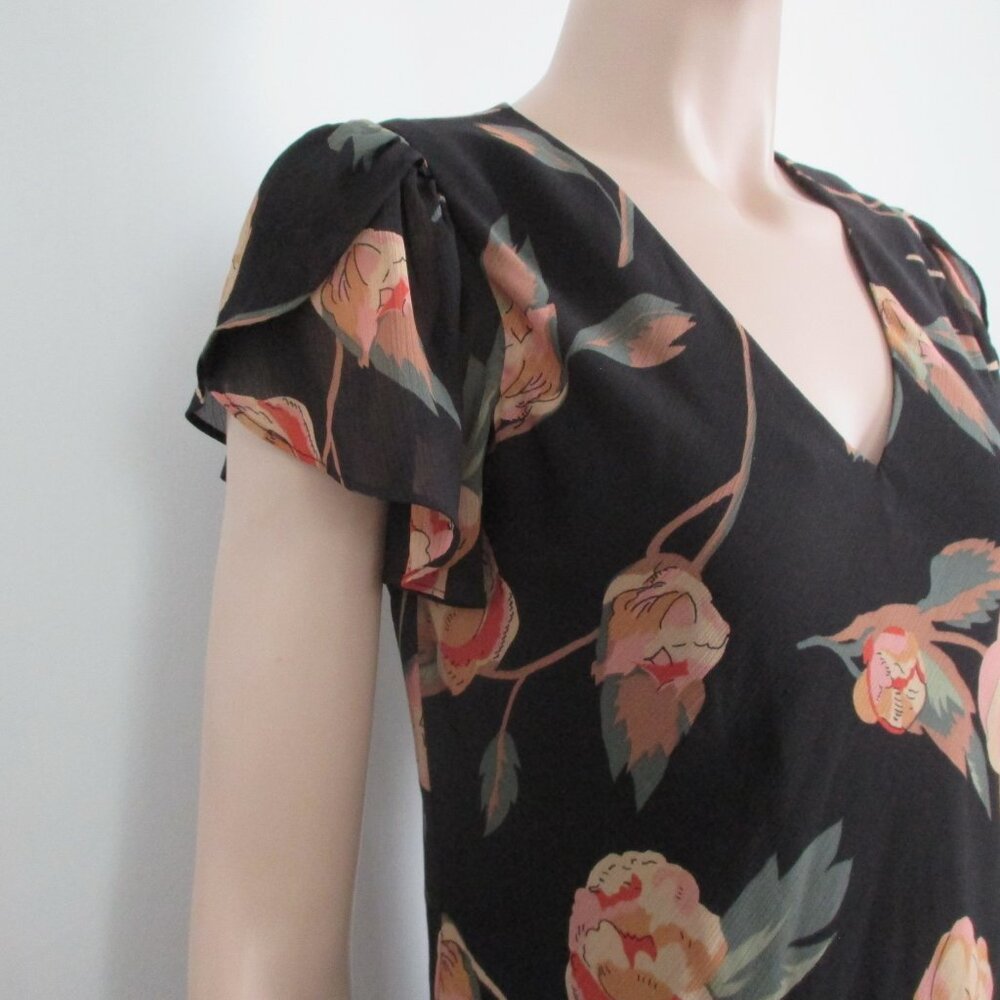 Lauren Ralph Lauren Black Floral Mini Dress - Picture 8 of 9